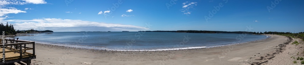 Beach panorama at Roque Bluffs State Park Beach panorama at Roque Bluffs State Park