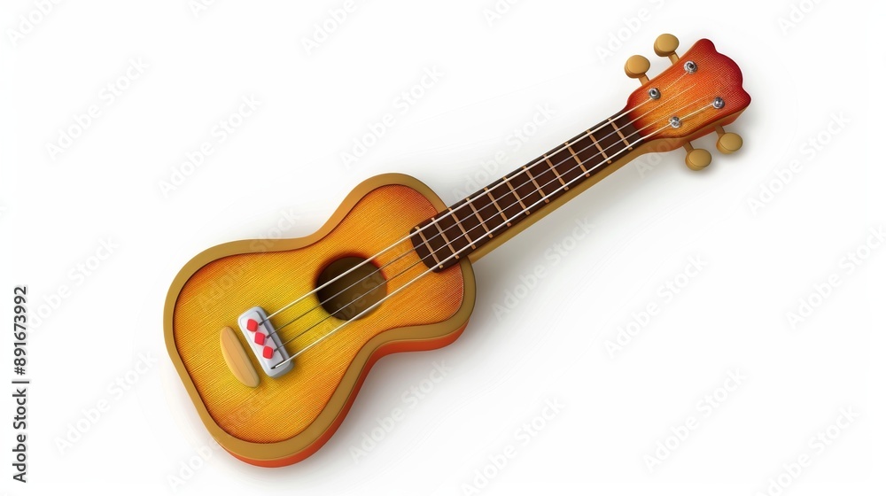 Fototapeta premium Thermometer icon on white background. Musical instruments isolated on white. Photo realistic photo.