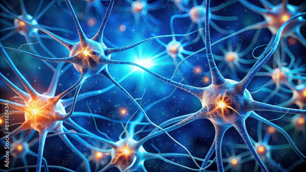 Close up of interconnected neurons cells, brain, science, biology, neuroscience, cognitive, connection, network Close up of interconnected neurons cells, brain, science, biology, neuroscience, cognitive, connection, network