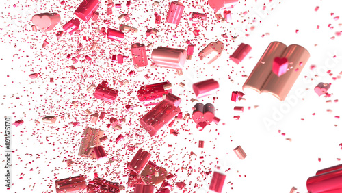 A cascade of pink and rose ...