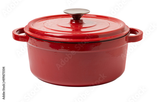 Stainless steel stewpot photo