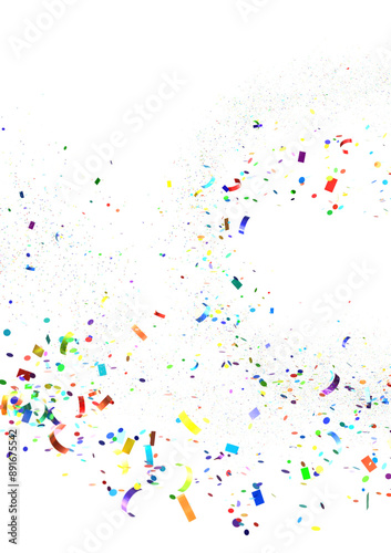 A colorful explosion of confetti Celebration time