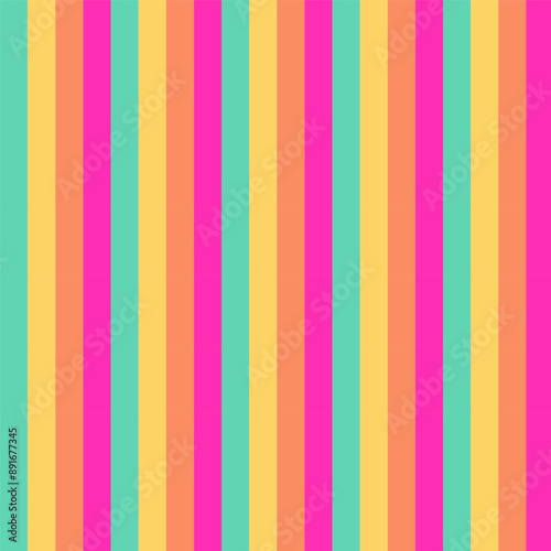 Colorful striped background.Seamless pattern with lines.Multicolor stripes line repeat pattern.Vector graphic illustration.