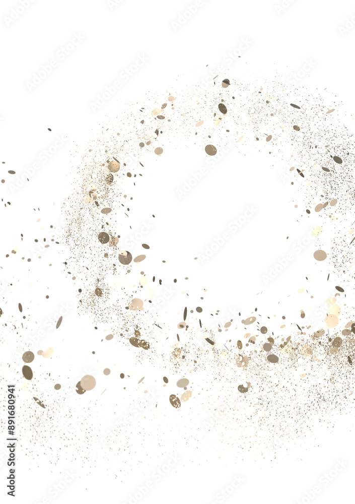 A sparkling swirl of gold glitter A sparkling swirl of gold glitter