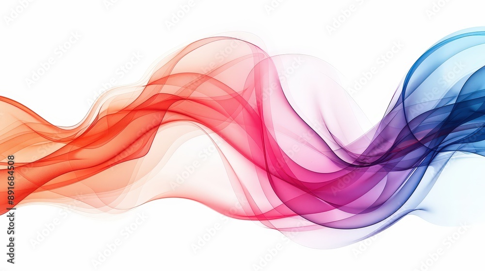 Abstract colorful waves flow across a white background, creating a vibrant and dynamic design Abstract colorful waves flow across a white background, creating a vibrant and dynamic design
