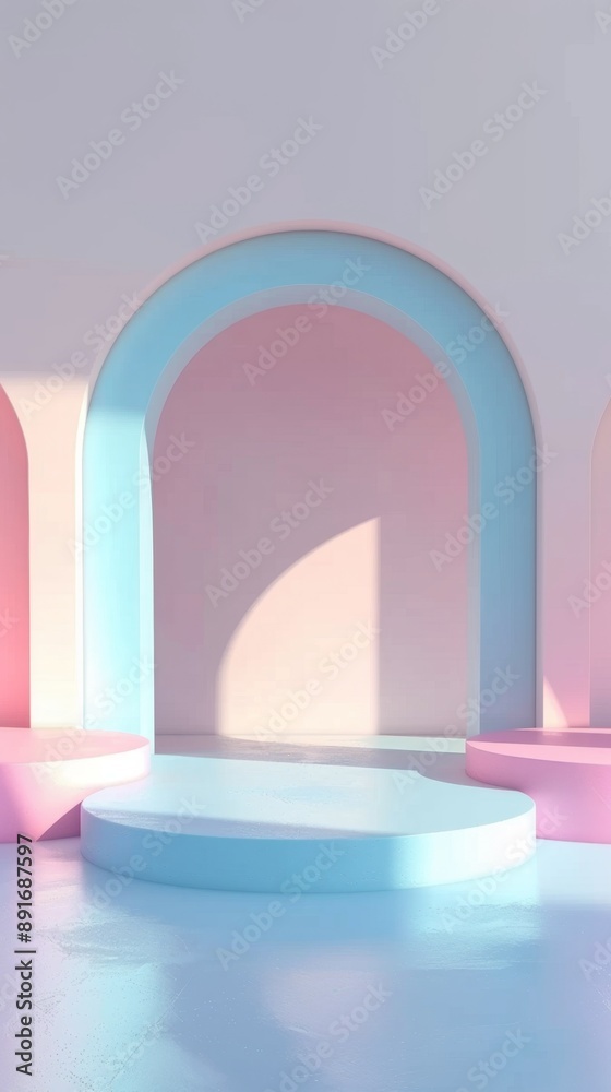 Elegant Pastel Pink and Blue Cosmetic Packaging on Soft Background. Refined Beauty Product Mockups for Skincare, Perfume, or Makeup Industry. 4K High-Resolution Wallpaper for Store Shelves Display. AI Elegant Pastel Pink and Blue Cosmetic Packaging on Soft Background. Refined Beauty Product Mockups for Skincare, Perfume, or Makeup Industry. 4K High-Resolution Wallpaper for Store Shelves Display. AI