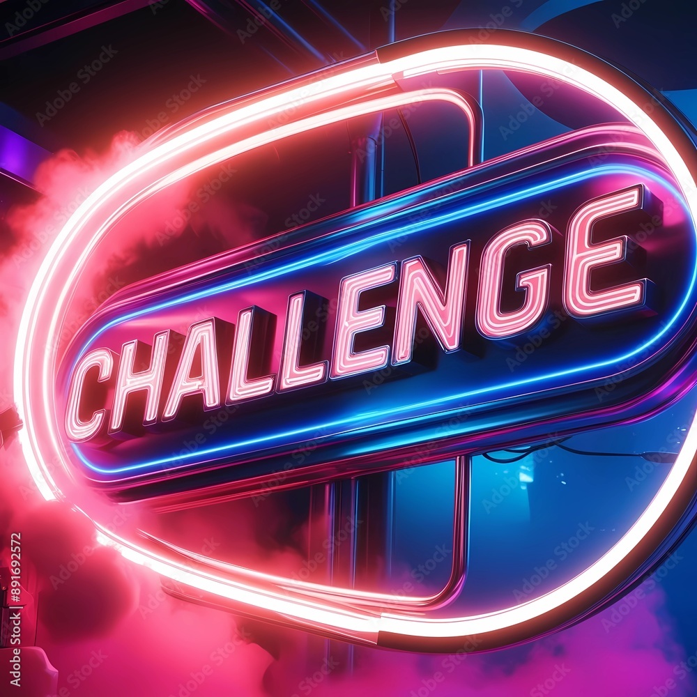 Naklejka premium neon sign