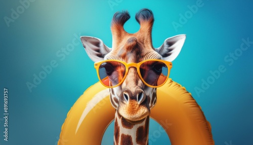 portrait of a giraffe