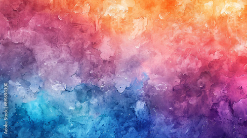 Textured background with a colorful watercolor design.