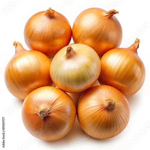 Wallpaper Mural Onions on White Background Torontodigital.ca