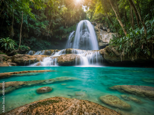 waterfall in forest