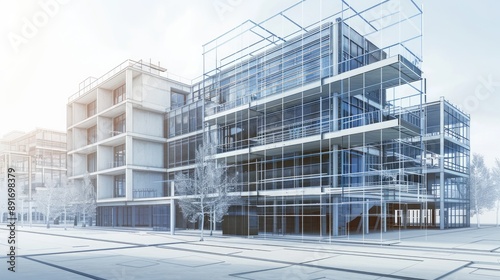 Visualizing a BIM model of a building.