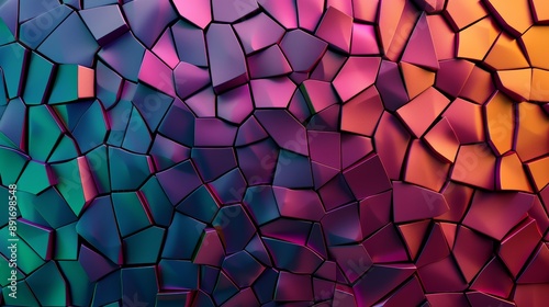 A vibrant abstract background with a mosaic of small, colorful tiles creating a complex pattern, high-resolution photo, realistic photo, cinematography, hyper realistic