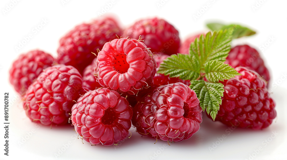Raspberry isolated on white background. Raspberry isolated on white background.
