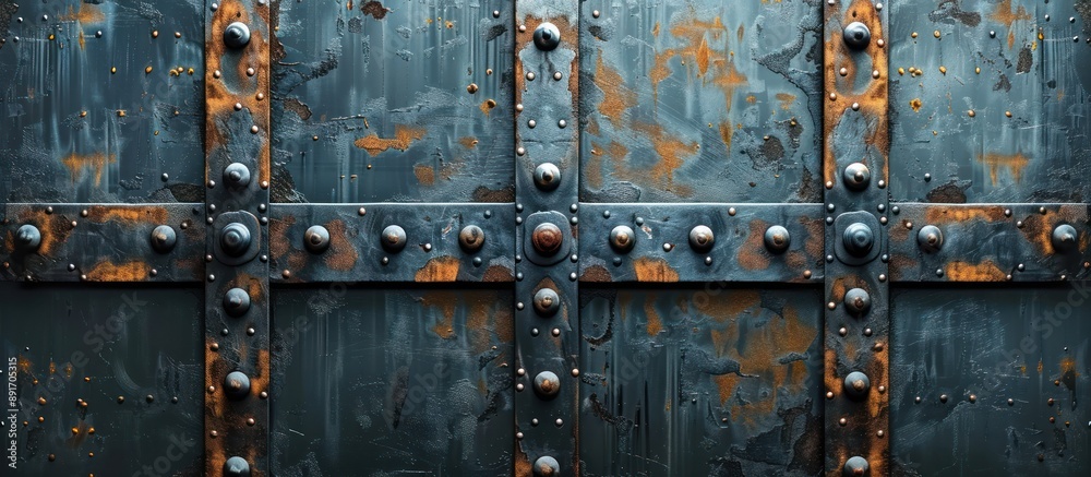 Rustic Metal Texture with Rivets Rustic Metal Texture with Rivets