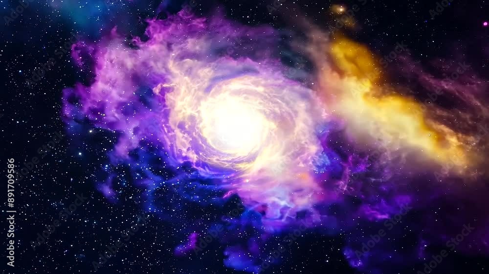 Dazzling cosmic nebula illuminated by radiant stars. Dazzling cosmic nebula illuminated by radiant stars.