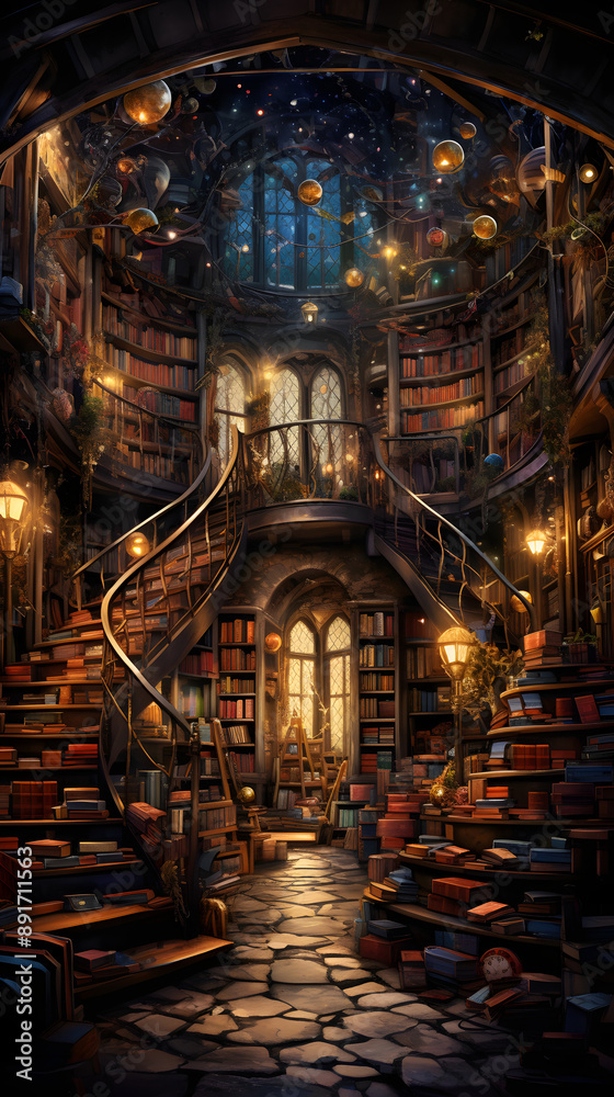 Obraz premium Cozy Book Nook