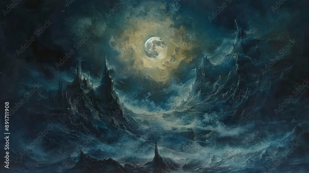 Obraz premium Animation landscape design