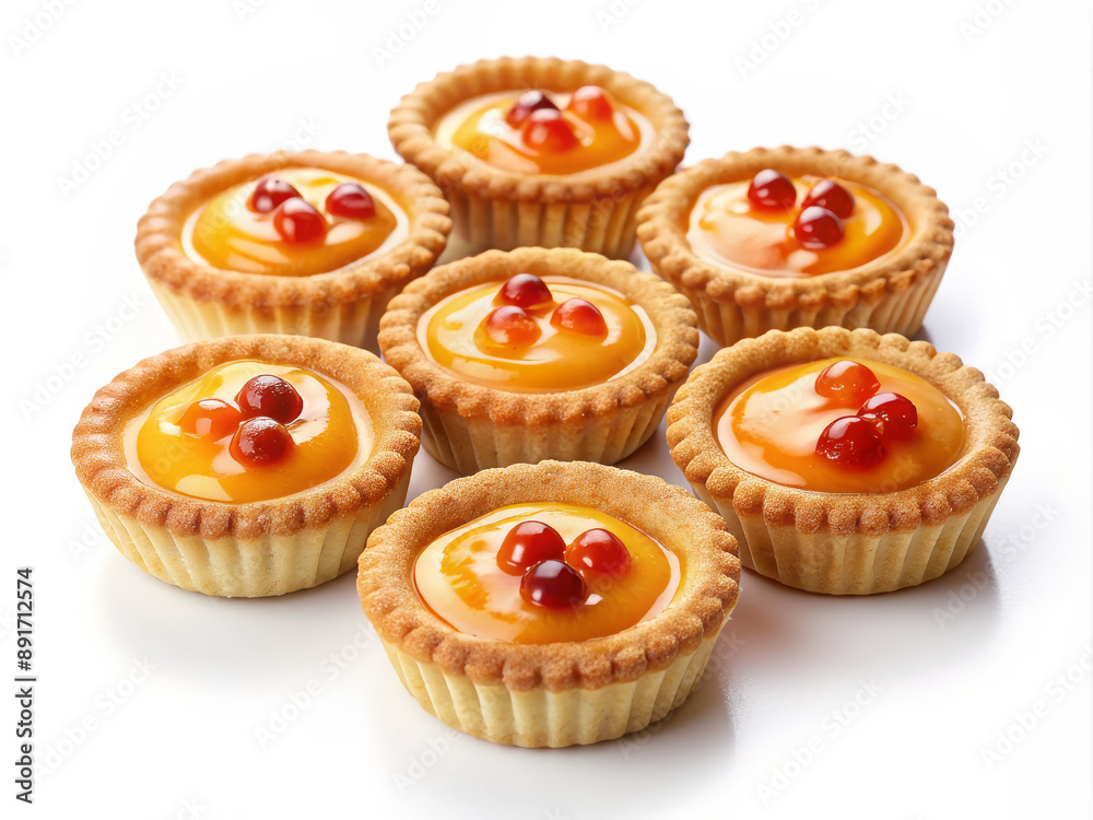 Orange Mini Tarts with Red Currants Orange Mini Tarts with Red Currants