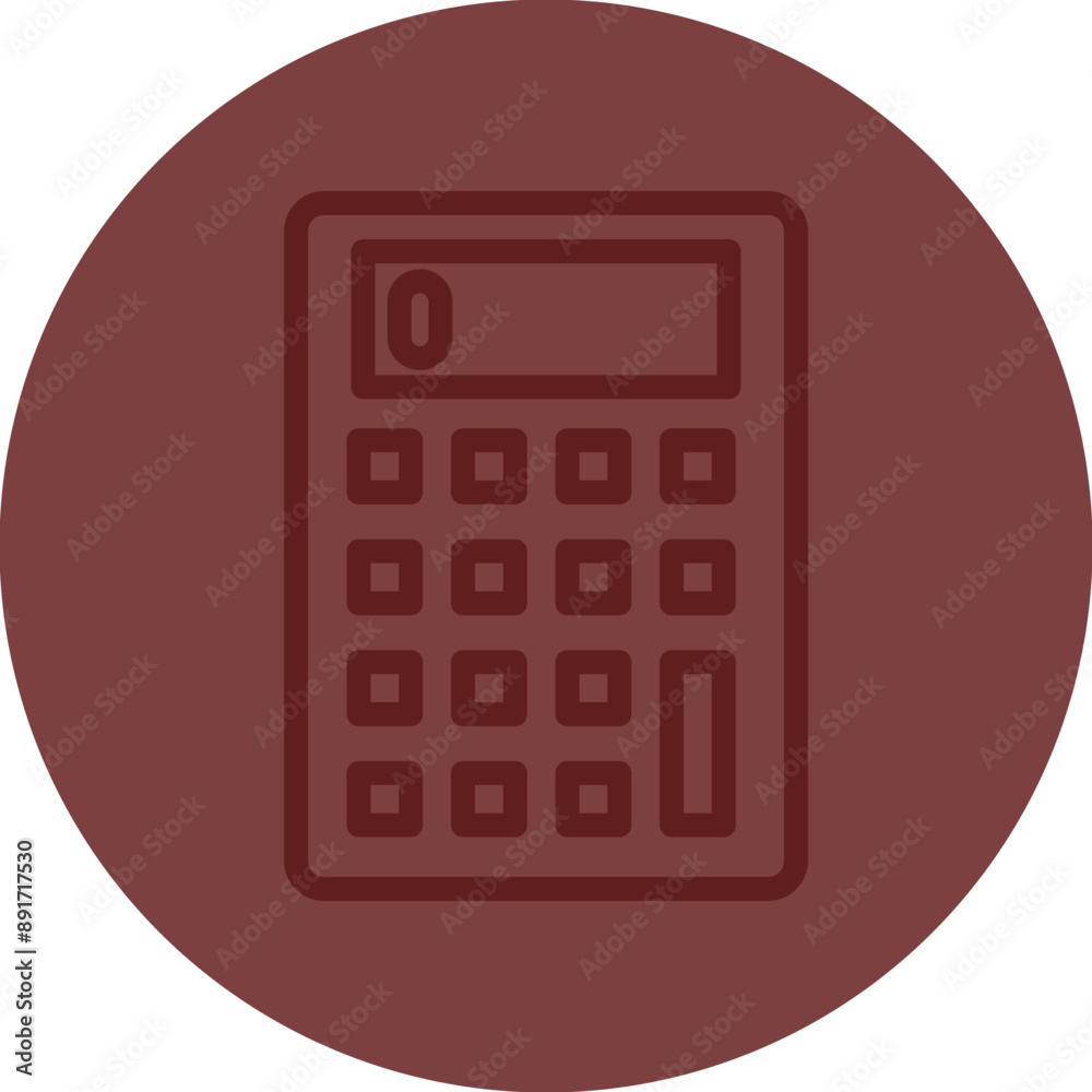 Calculator Vector Line Maroon Circle Maroon Calculator Vector Line Maroon Circle Maroon