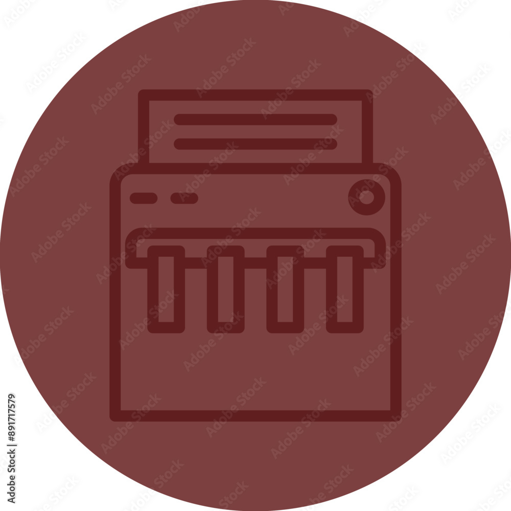 Paper Shredder Vector Line Maroon Circle Maroon Paper Shredder Vector Line Maroon Circle Maroon
