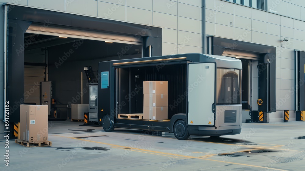 Autonomous Delivery Vehicle Loading at Warehouse Autonomous Delivery Vehicle Loading at Warehouse