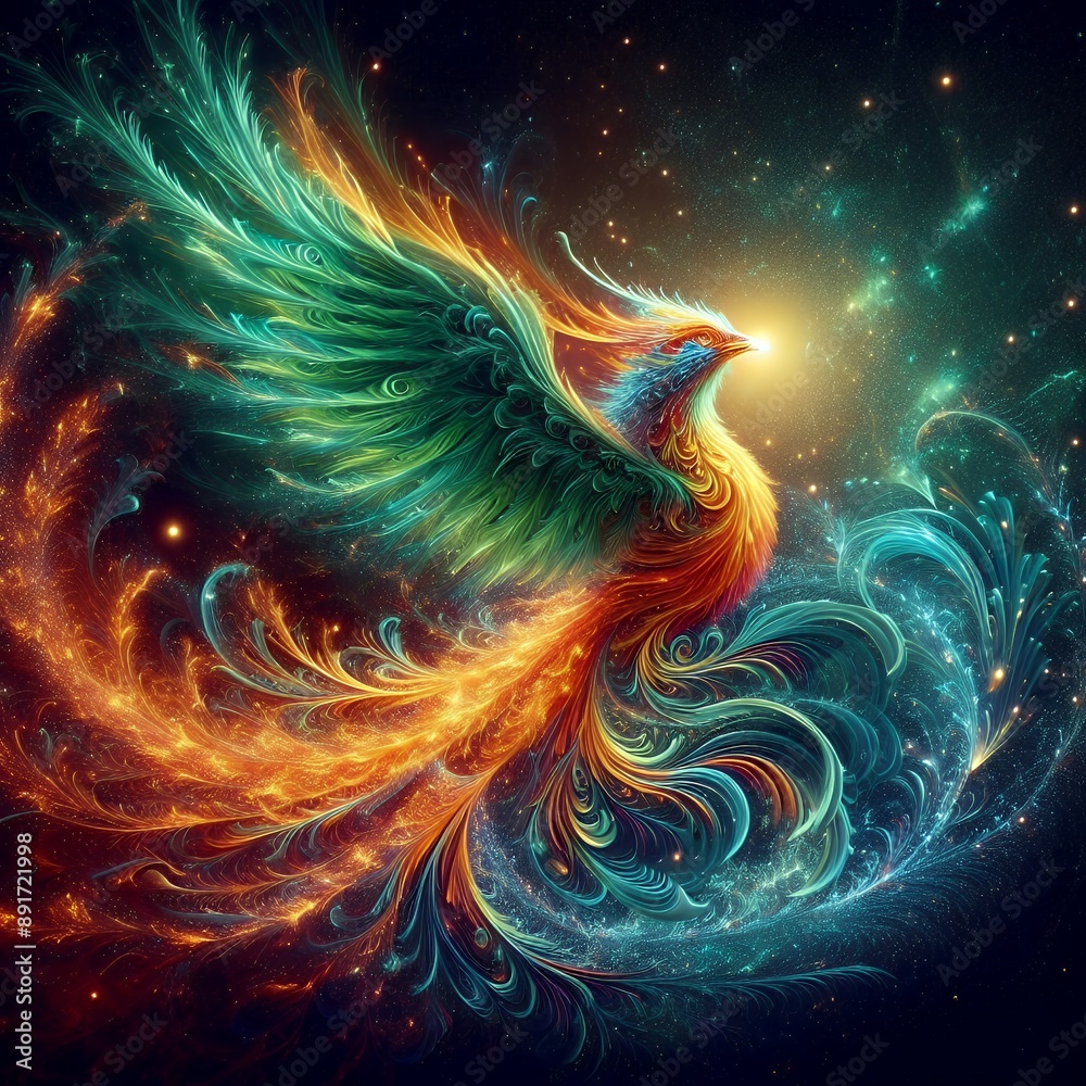 Infinite Flames: The Resplendent Phoenix
