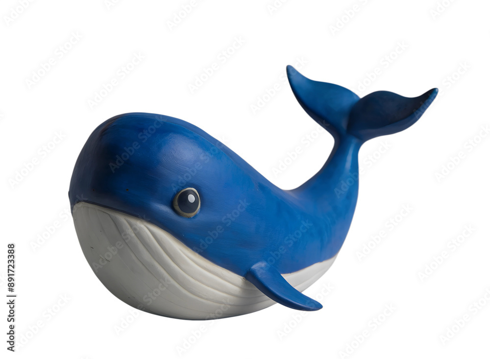 3d clay modeling style of A funny cartoon whale, swimming isolated on a transparent background 3d clay modeling style of A funny cartoon whale, swimming isolated on a transparent background