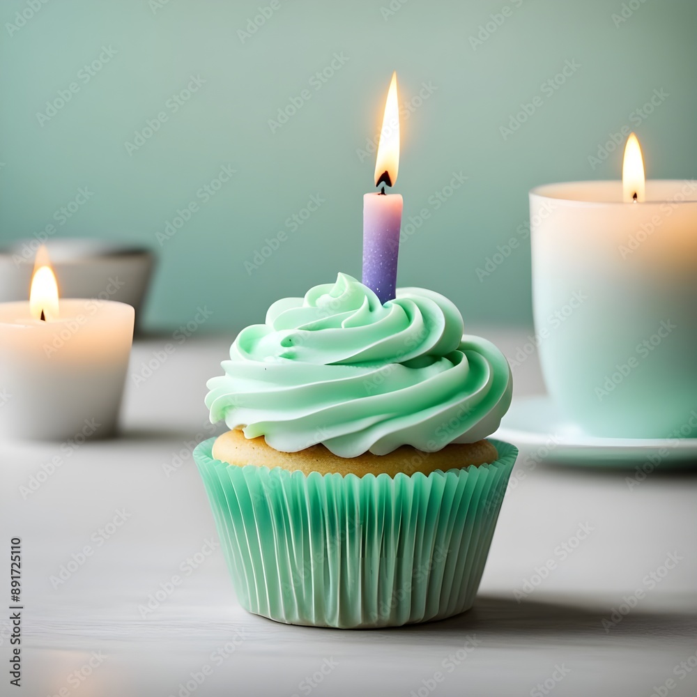 mint color Cupcake mint color Cupcake