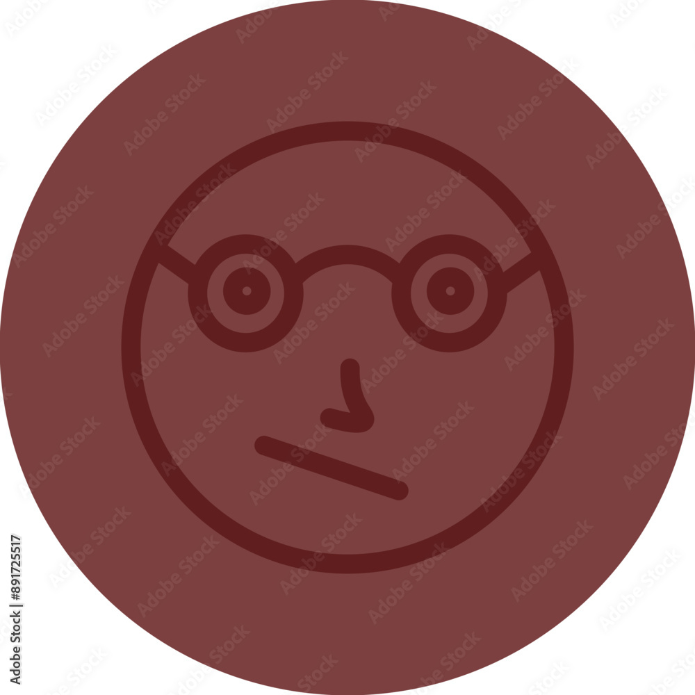 emoji glasses Vector Line Maroon Circle Maroon emoji glasses Vector Line Maroon Circle Maroon