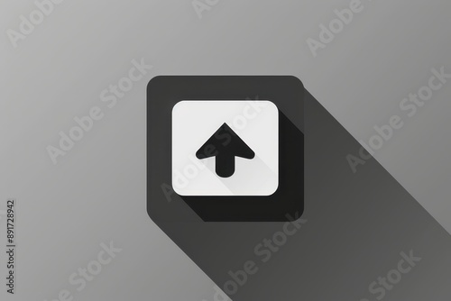 Free Download a black and white button with an arrow on it - GFXLoad
