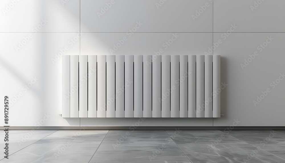 custom made wallpaper toronto digitalModern panel radiator on white background. Heating system