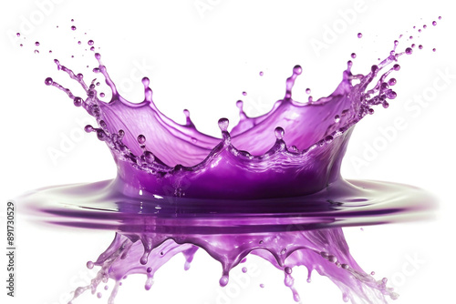 purple water splash