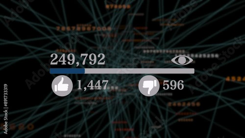 video counter displays the number of reactions underscoring the viral video status on social media