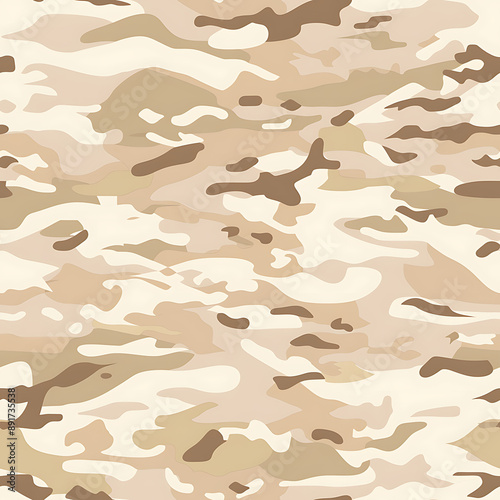 Modern desert camouflage pattern with beige, tan, and light brown tones for seamless wallpaper 2