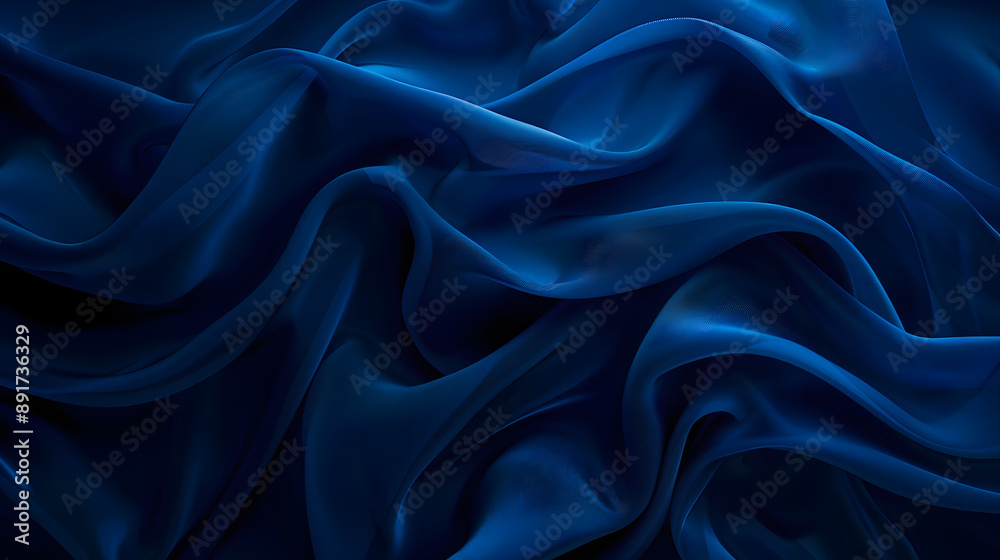 Obraz premium satin background in dark blue 