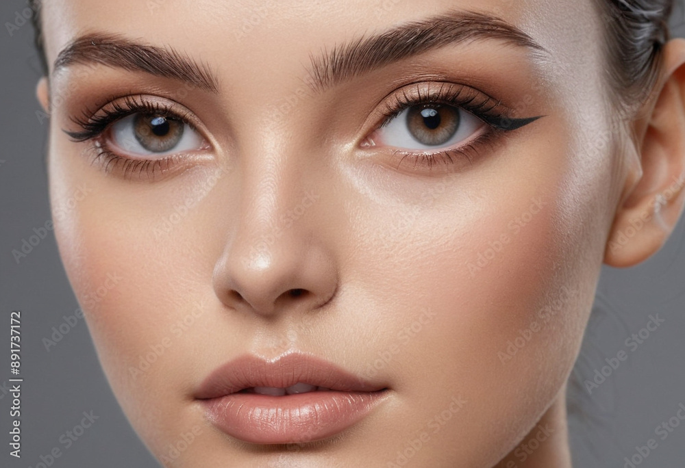 Highlighting the cheekbones and brow bone for a sculpted look. Highlighting the cheekbones and brow bone for a sculpted look.