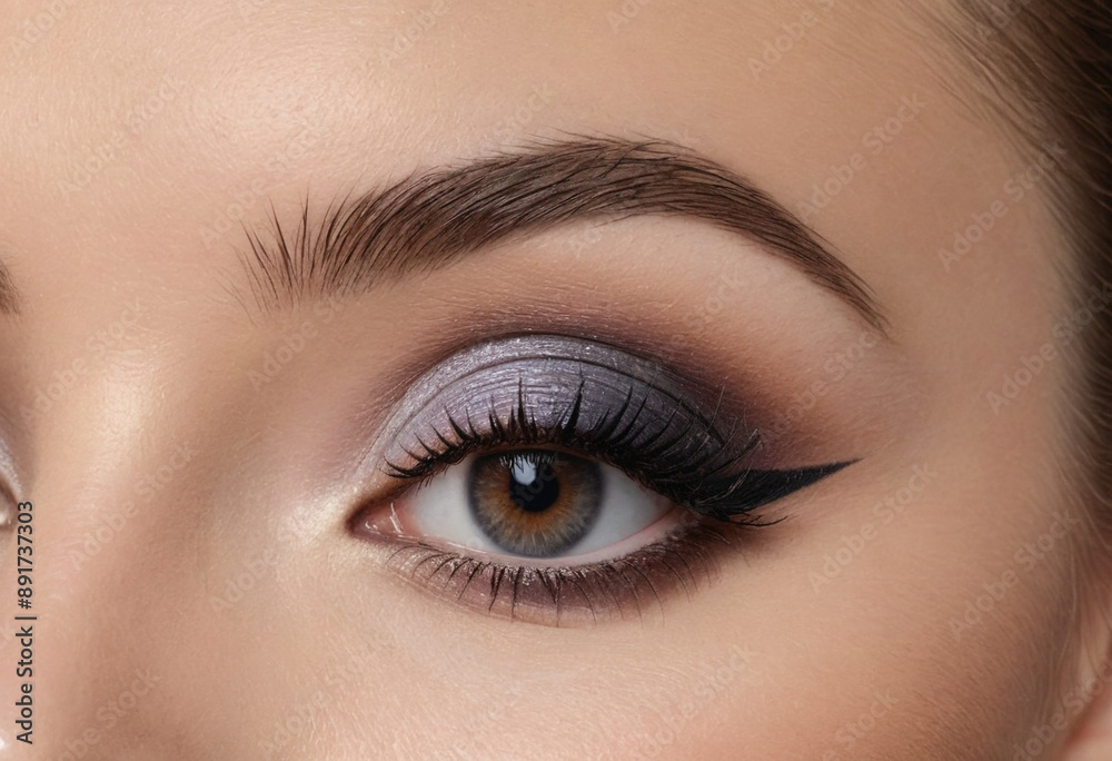 Mixing and matching eyeshadow colors to create a smoky eye. Mixing and matching eyeshadow colors to create a smoky eye.