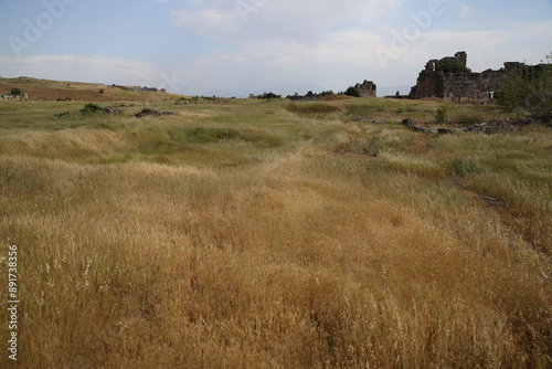 Ruins of the Roman city of Hierapolis, Turkey photo