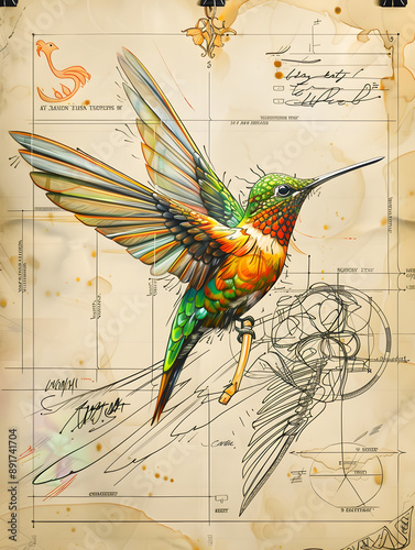 Hummingbird Character Sheet Style