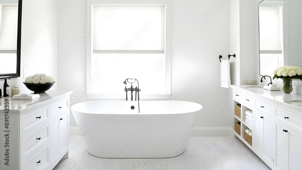 Fototapeta premium White bathtub