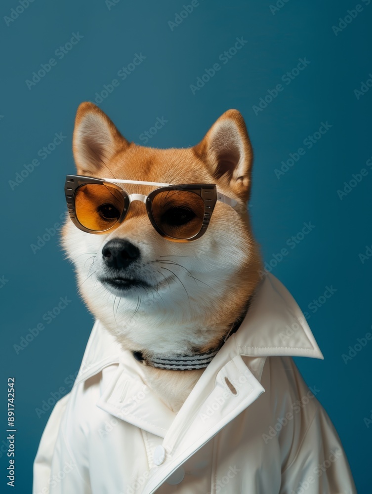 Stylish cute Shiba Inu