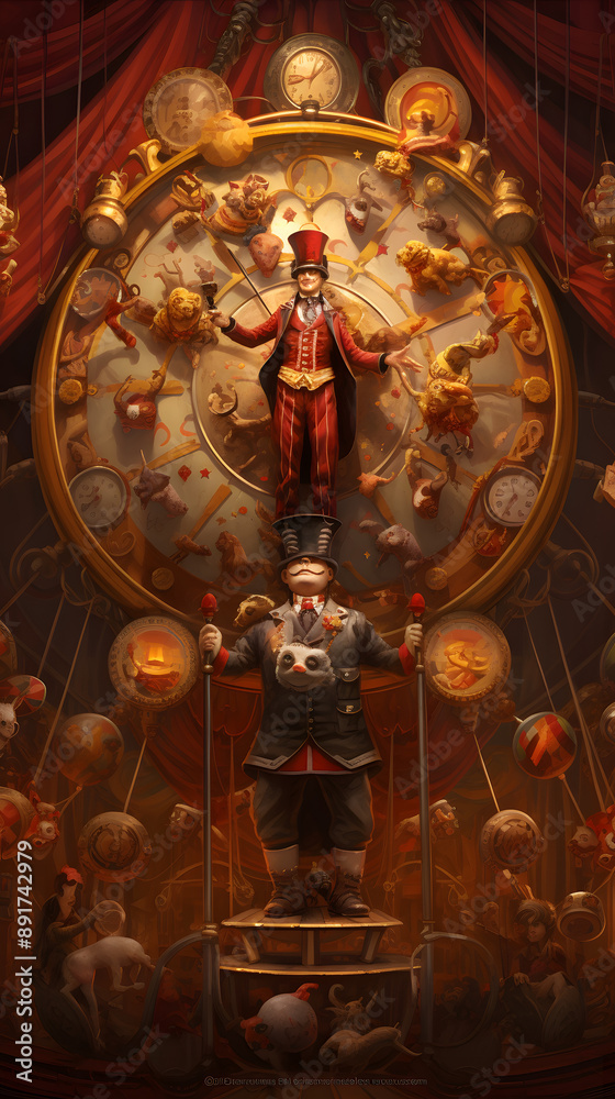 Top Hat Gentleman on Clockwork Top Hat Gentleman on Clockwork