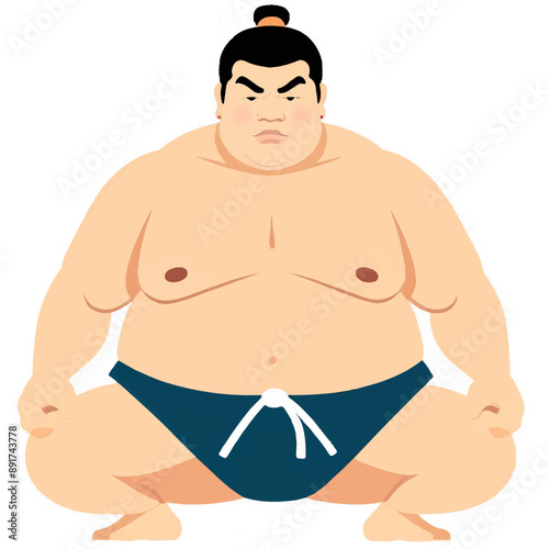 Series -  Sumo Wrestler frontal posing | Japanese Wrestling Fighting | Big athlete