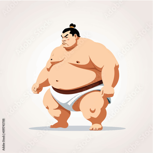 Series -  Sumo Wrestler frontal posing | Japanese Wrestling Fighting | Big athlete