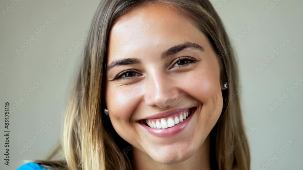 Portrait Of A Young Happy Woman