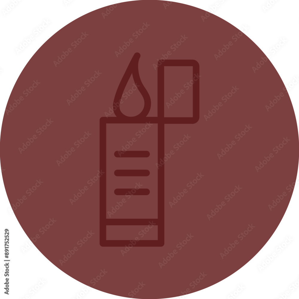 Lighter Vector Line Maroon Circle Maroon