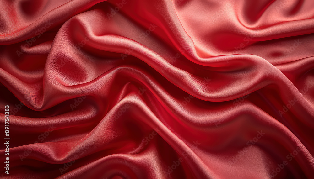 Obraz premium red satin background
