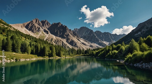 lake in the mountains