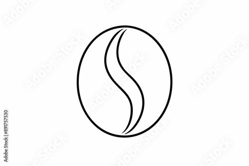 Coffee Bean Icon. stock illustration